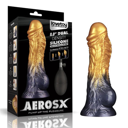 Dual Density Silicone Inflatable Dildo 8