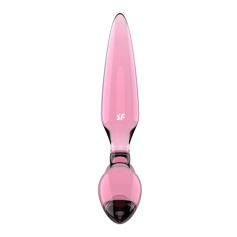 Triple Crystal 2 Glass Dildo