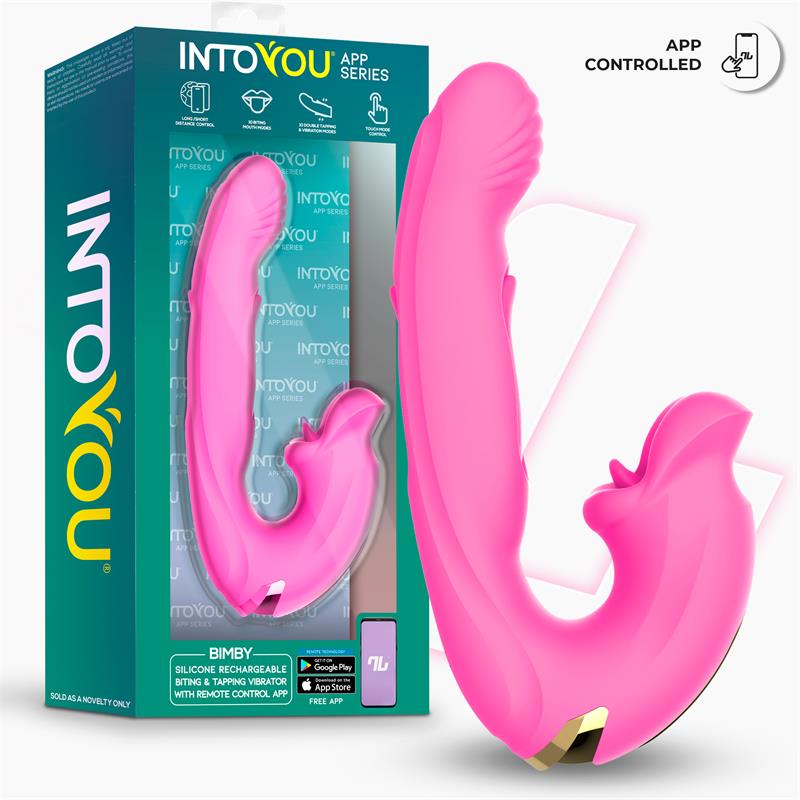 Bimby Biting and Double Tongue Tapping Vibrator with App