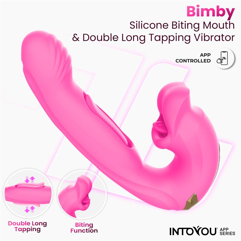 Bimby Biting and Double Tongue Tapping Vibrator with App