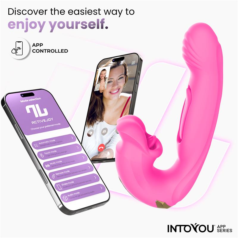 Bimby Biting and Double Tongue Tapping Vibrator with App