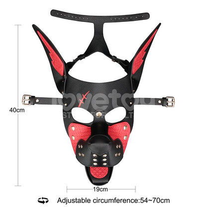 Rebellion Reign Scarred Alpha Pup Mask Red