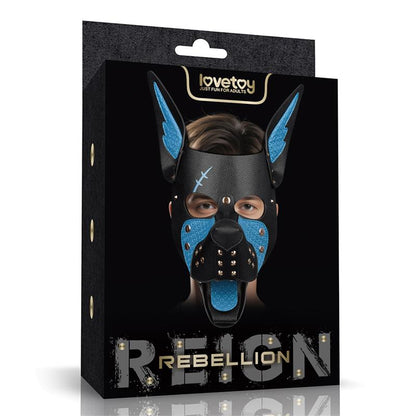 Rebellion Reign Scarred Alpha Pup Mask Blue