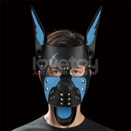 Rebellion Reign Scarred Alpha Pup Mask Blue