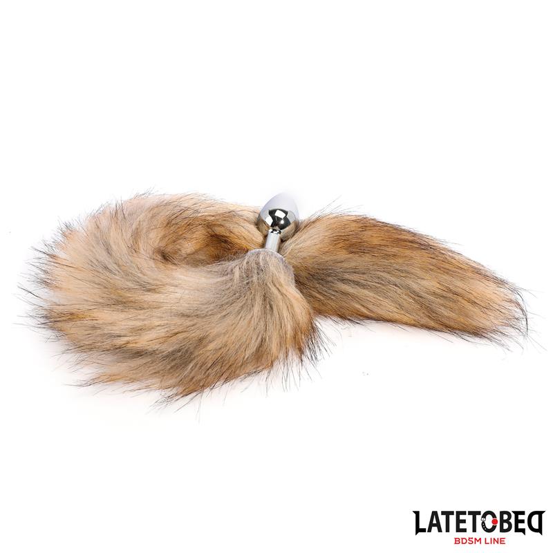 Anal plug with tailBrown 40 cm