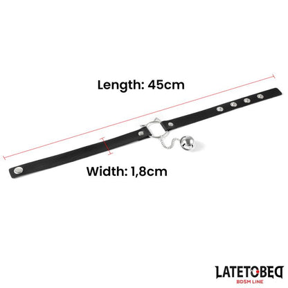 choker with cat ear hoop and bell