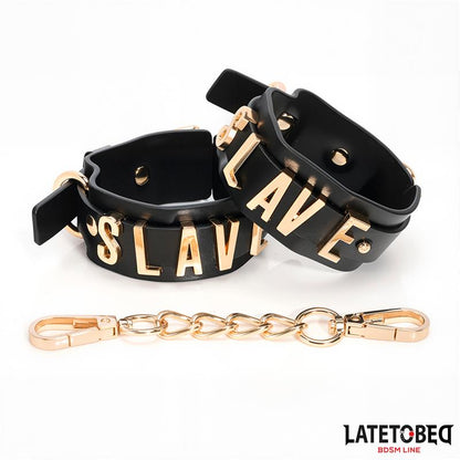 SLAVE Ankle cuff with Golden Chain
