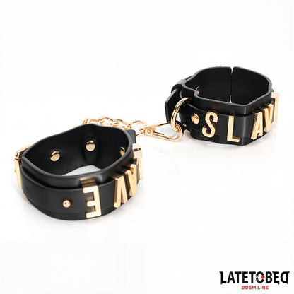 SLAVE Ankle cuff with Golden Chain