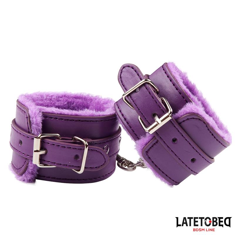 Furry Ankle Cuff Purple