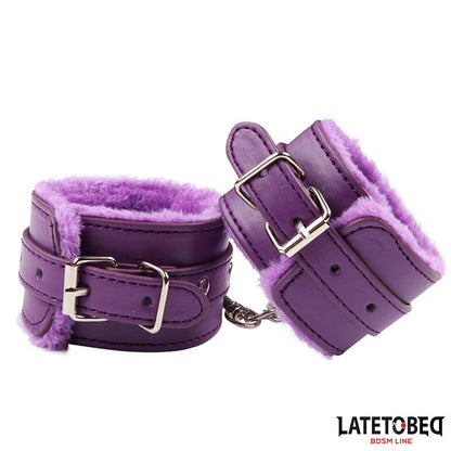 Furry Ankle Cuff Purple