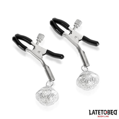 Nipple Clamps with Bell Silver and Black
