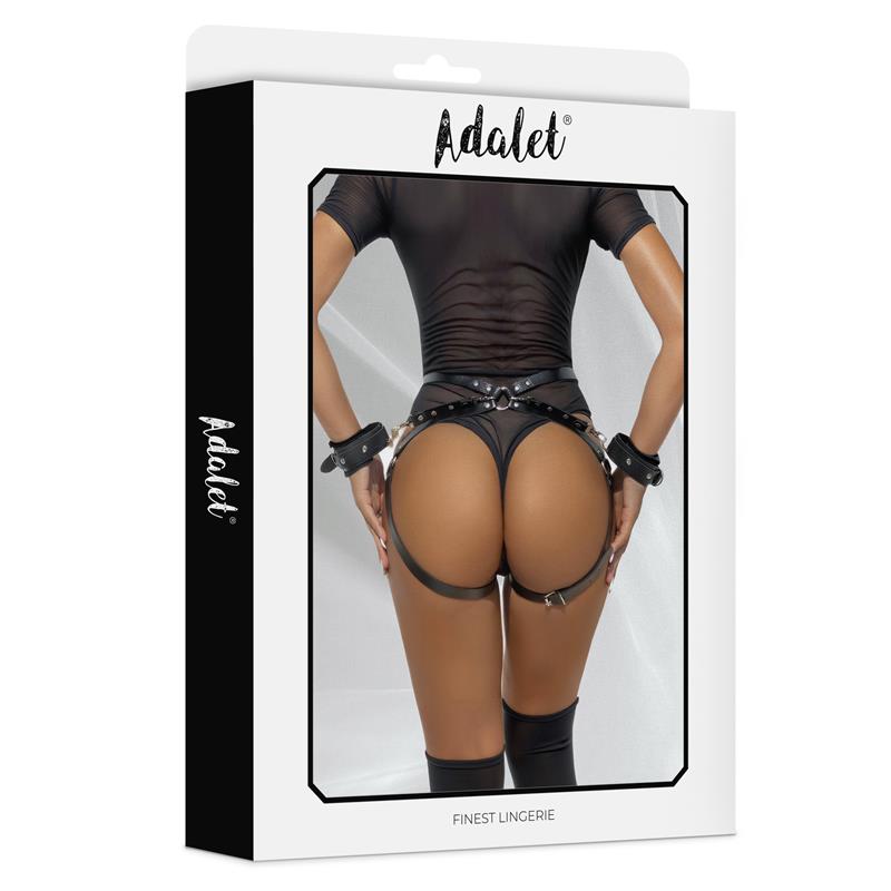 Jimena Vegan Leather Harness Type Garter One size