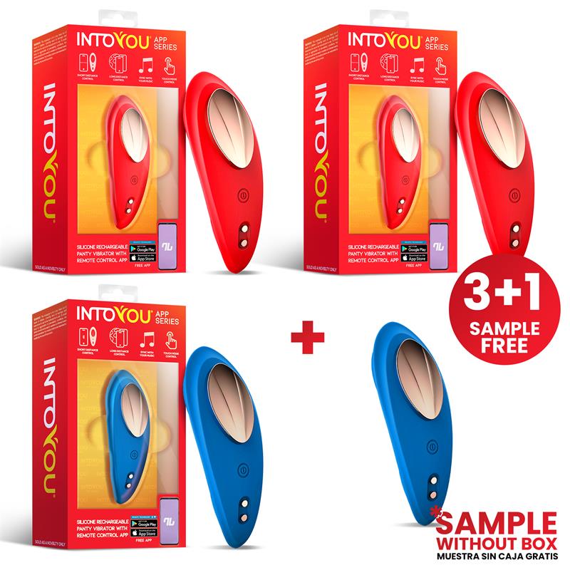 Pack 3 Tester Vibrating Panty with APP