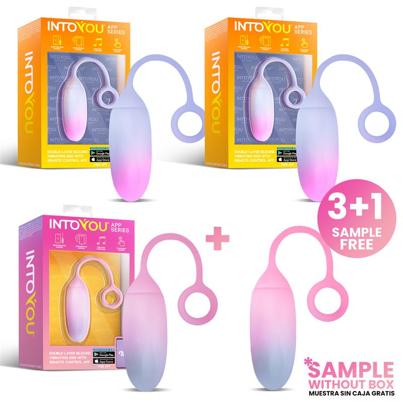 Pack 3 Tester Double Layer Silicone Egg APP