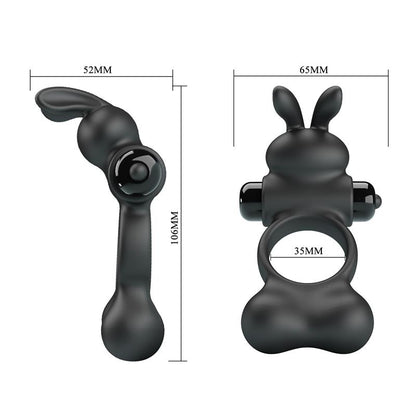 Yusuf Vibrating Penis Ring with Steel Beads 2x33gr