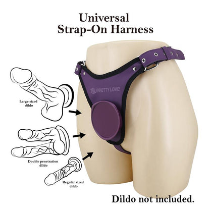Caludio III Universal StrapOn Harness Purple