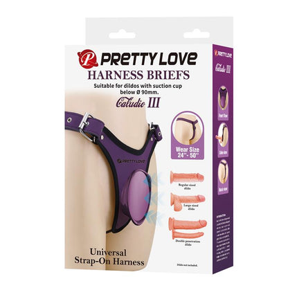 Caludio III Universal StrapOn Harness Purple
