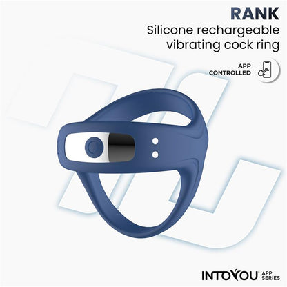 Rank Vibrating Ring with App Blue