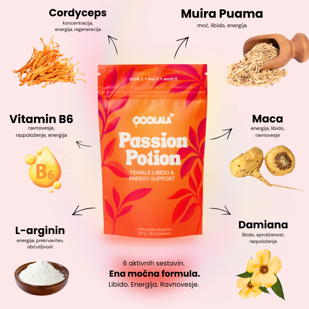 Libido booster za ženske Passion Potion, 120 g