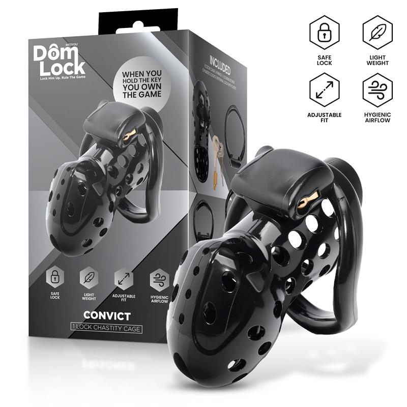 Convict Chastity Cage with Internal Lock