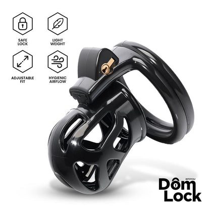 Block Chastity Cage with Internal Lock