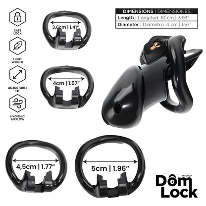Closure Chastity Cage with Internal Lock
