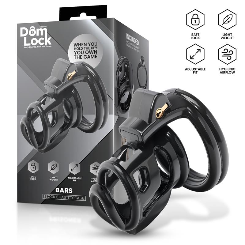 Bars Chastity Cage with Internal Lock