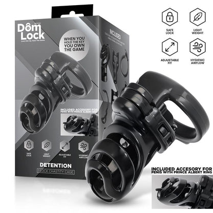 Detention Chastity Cage with Accessory for Prince Albert