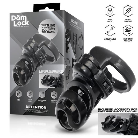 Detention Chastity Cage with Accessory for Prince Albert