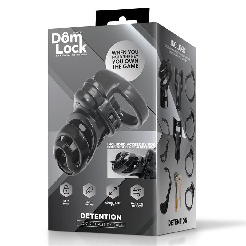 Detention Chastity Cage with Accessory for Prince Albert