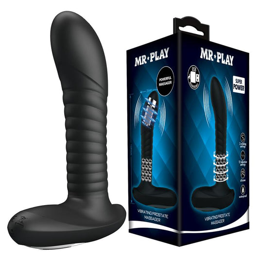 Prostate Massager with Vibration and Rotating Balls