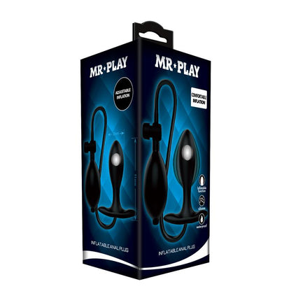Inflatable Anal Plug with Internal Ball Weight