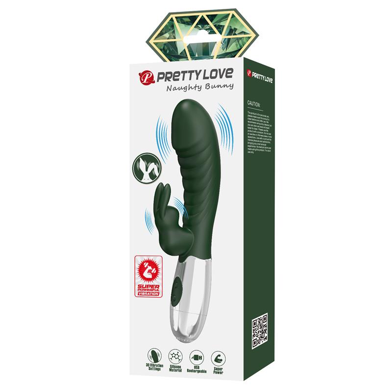 Naughty Bunny Vibe 30 Functions Green