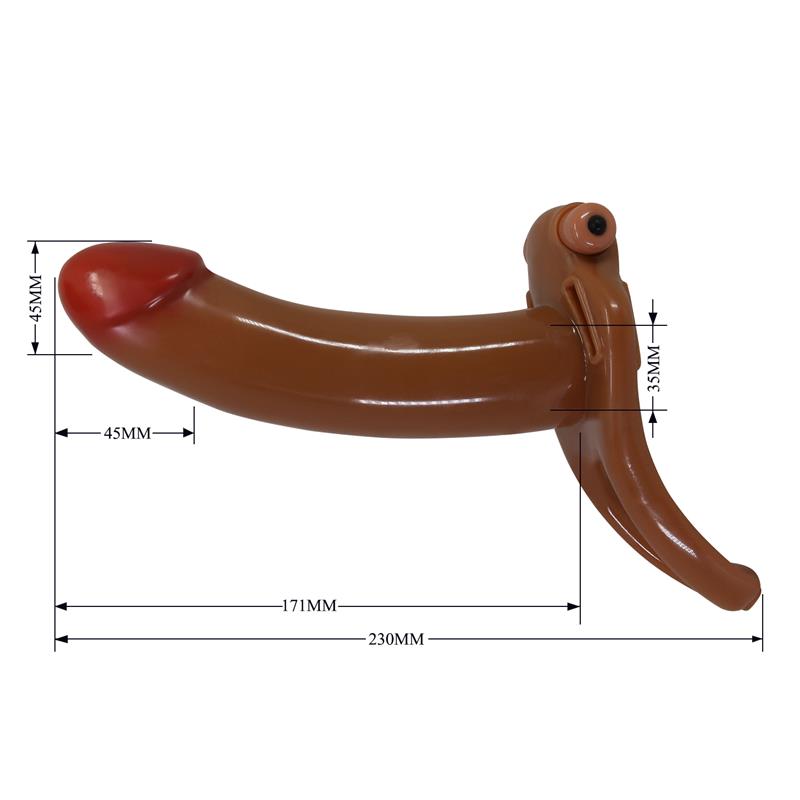 Bradden Universal Strap On with Vibrating Hollow Dildo 67