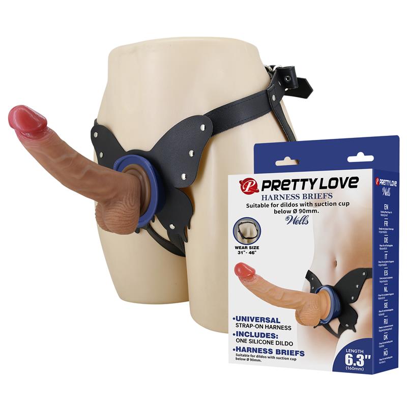 Wells Universal Strap On Harness with Dildo