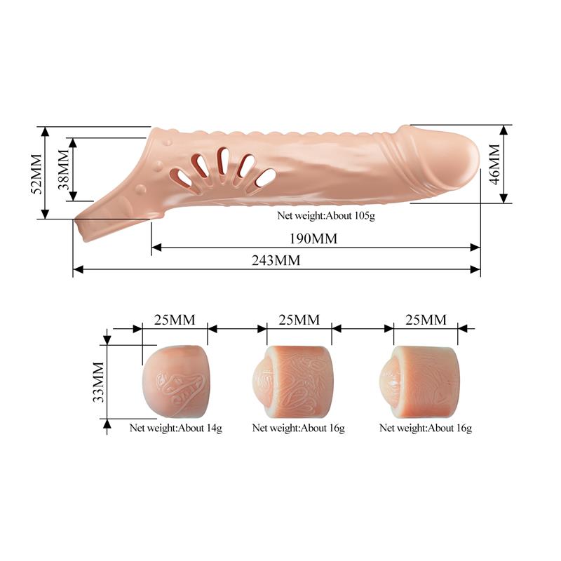 Penis Sleeve with Extension