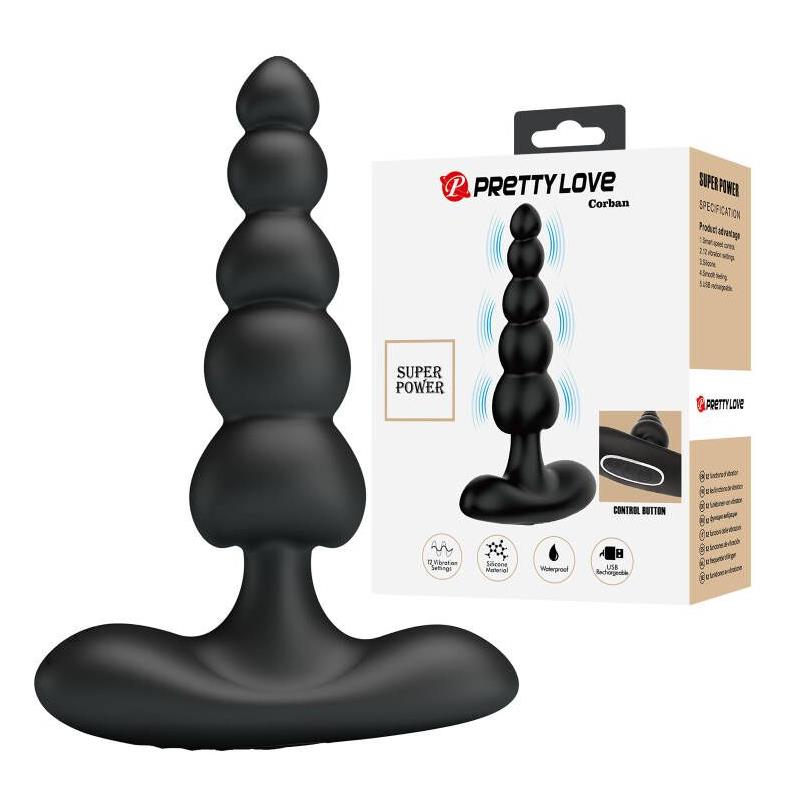 Corban Anal Beads with Vibration