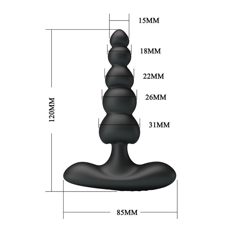 Corban Anal Beads with Vibration