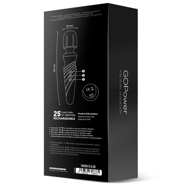 DISCNoah Wand Massager USB Silicone Waterpro