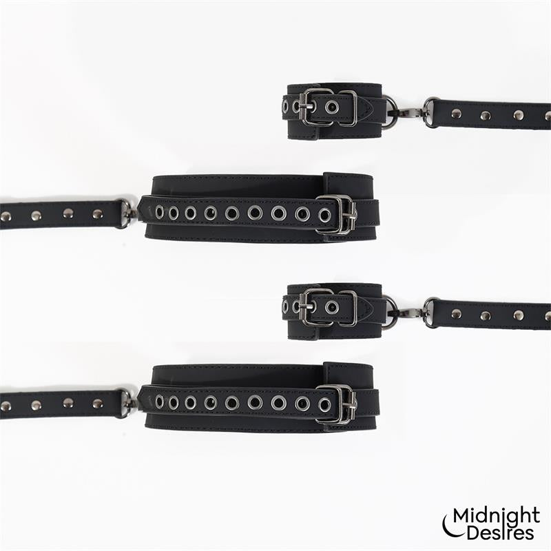 Cuffs and Thigh Hogtie Set