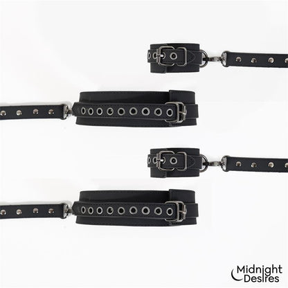 Cuffs and Thigh Hogtie Set
