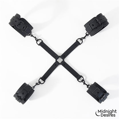 Hogtie Cross Bar Hand and Ankle Cuffs