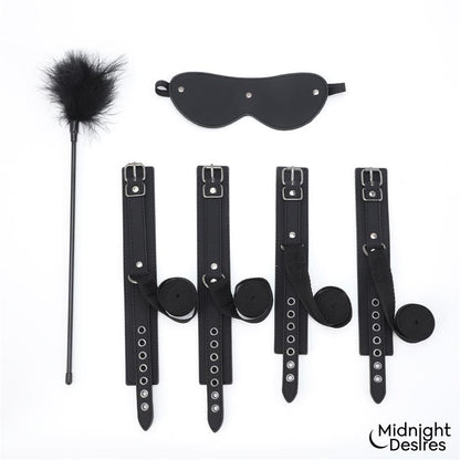 Bondage Set with Blindfold Feather Tickle and Cuffs