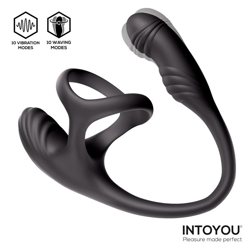 Kamber 360º Waving Vibrating Anal Plug and Cockring