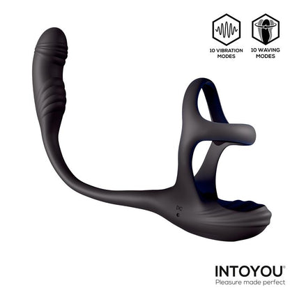 Kamber 360º Waving Vibrating Anal Plug and Cockring
