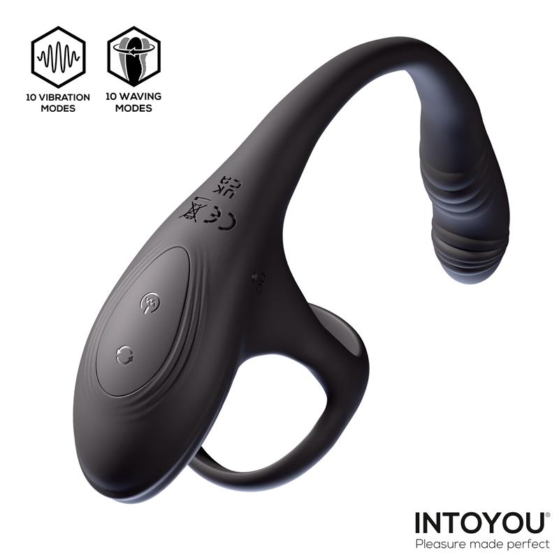 Kamber 360º Waving Vibrating Anal Plug and Cockring