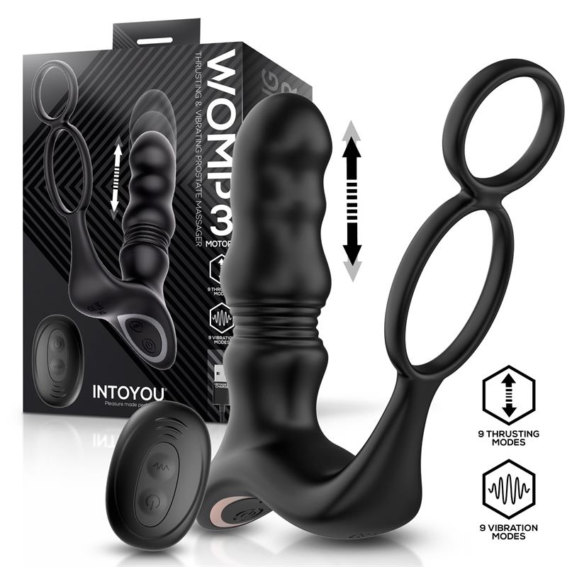 Womp Prostate Massager with Vibration Thrusting and Remote