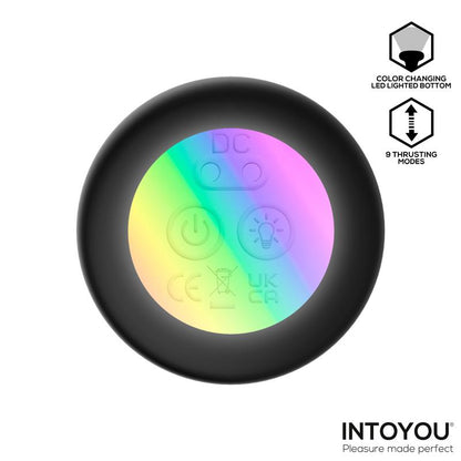 Krax Butt Plug with Vibration Thrusting Led Light and Remote
