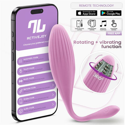 Vibrating Egg with Rotating Beads and APP USB
