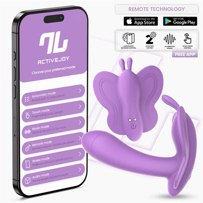 Wingy Butterfly Vibrator with App Lavender